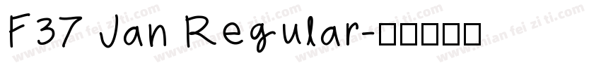 F37 Jan Regular字体转换